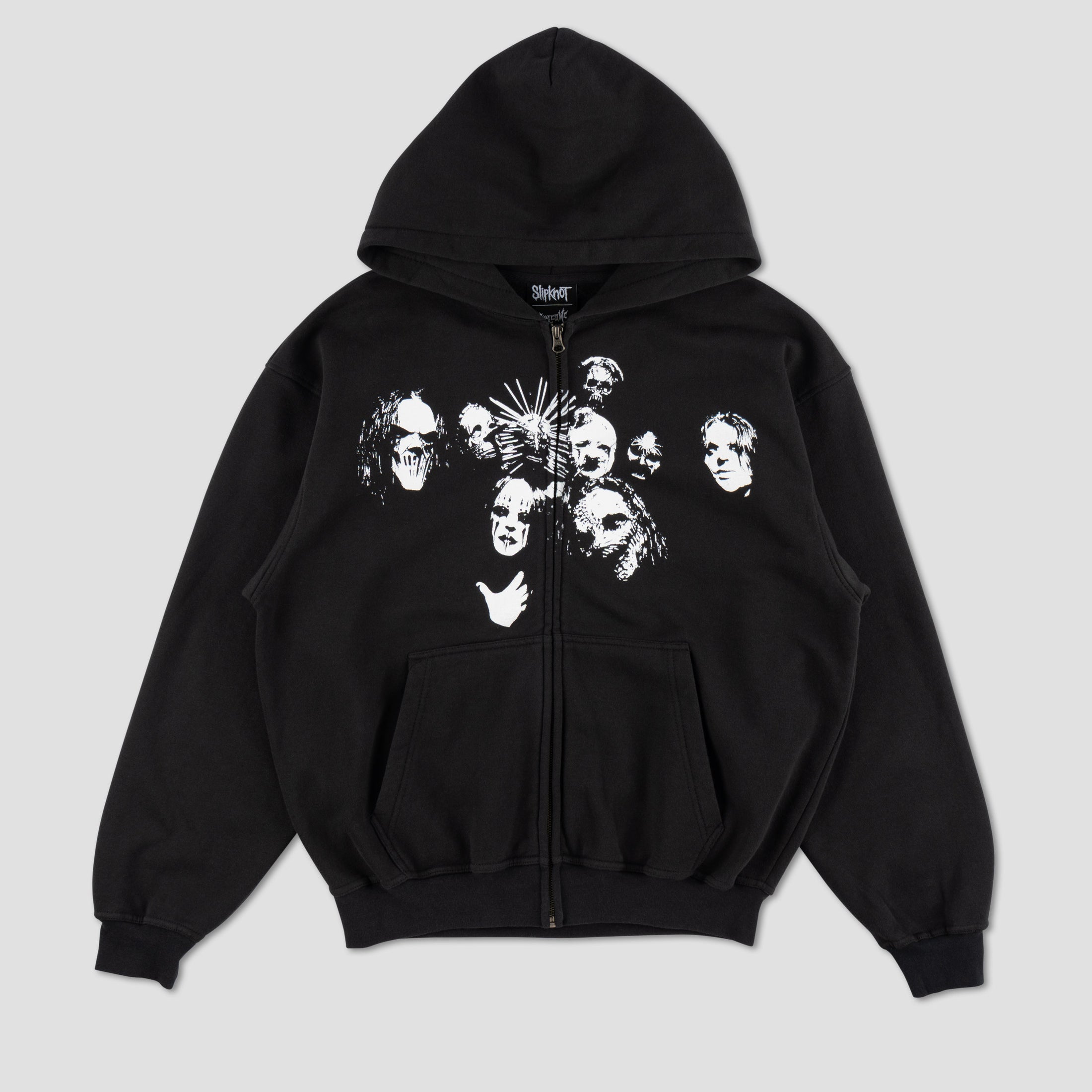 Welcome X Slipknot Nonagram Zip Hoodie Black