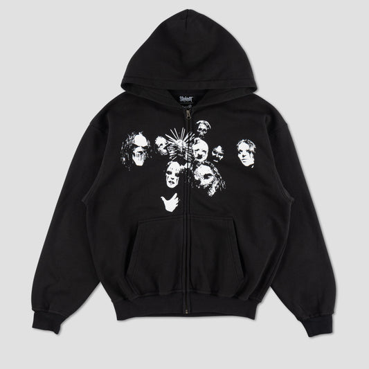 Welcome X Slipknot Nonagram Zip Hoodie Black