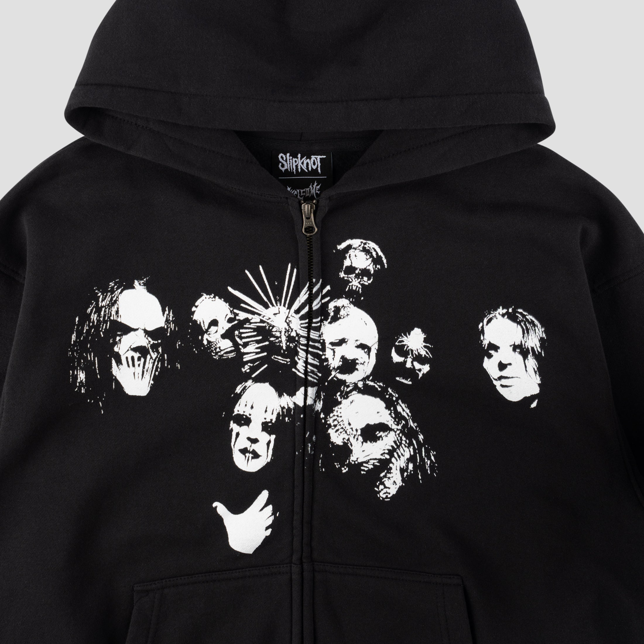 Welcome X Slipknot Nonagram Zip Hoodie Black