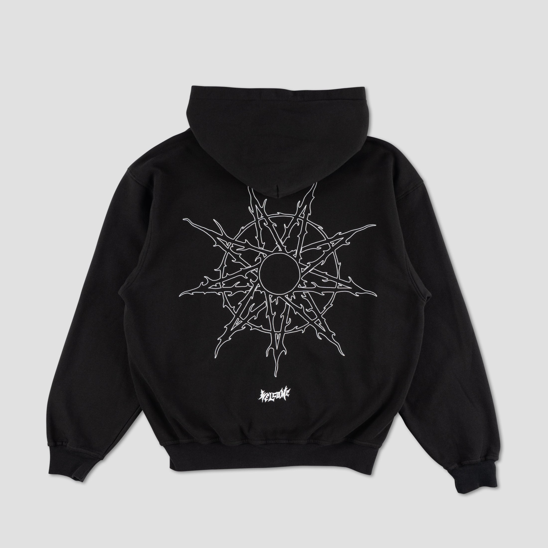 Welcome X Slipknot Nonagram Zip Hoodie Black