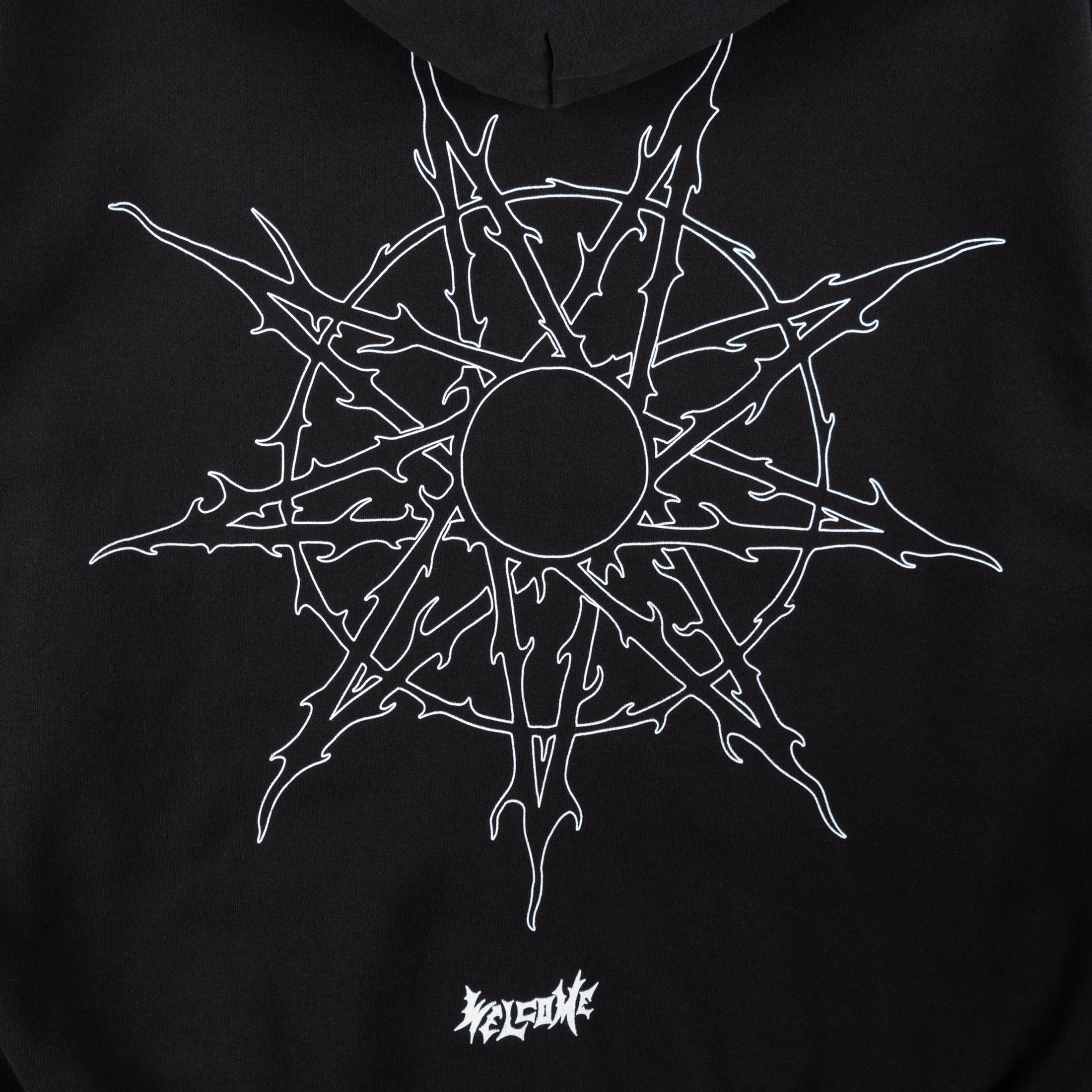 Welcome X Slipknot Nonagram Zip Hoodie Black