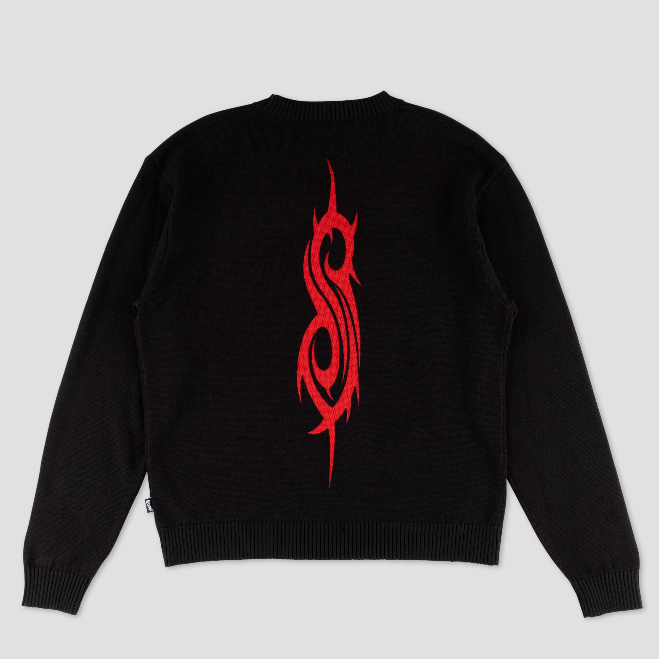 Welcome X Slipknot Slipknot Overprint Knit Sweater Black / Red