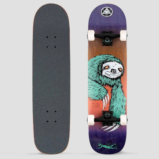Welcome 8.0 Sloth Complete Skateboard Purple