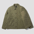 Load image into Gallery viewer, HUF Zig Zag Quilted Chore Jacket Sage
