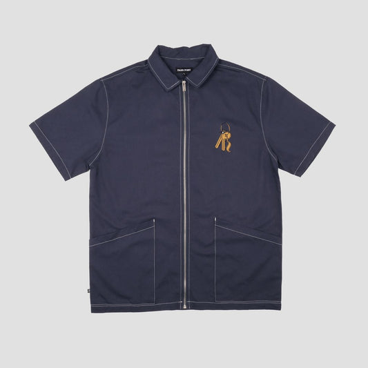 Passport Master Key Zip Shirt Navy
