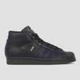 Load image into Gallery viewer, adidas Kader Pro Model ADV Skate Shoes Core Black / Core Black / Dark Purple
