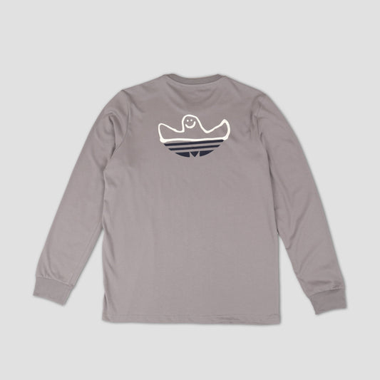 adidas Shmoofoil Split Long Sleeve T-Shirt Grey