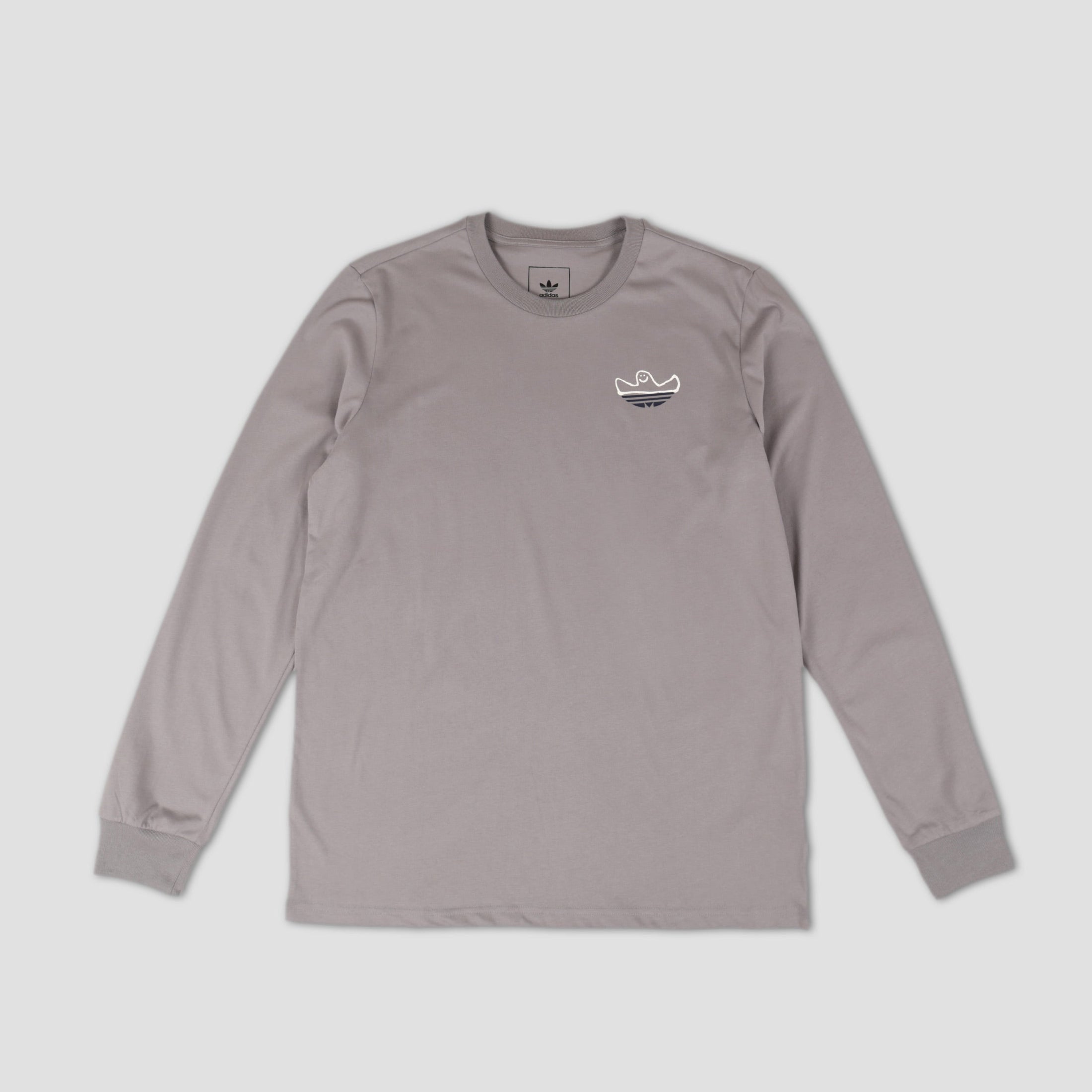 adidas Shmoofoil Split Long Sleeve T-Shirt Grey