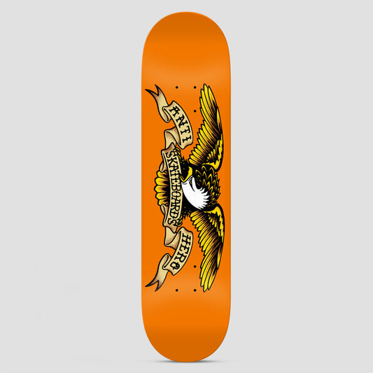 Anti Hero 9.0 Team Classic Eagle Skateboard Deck Orange