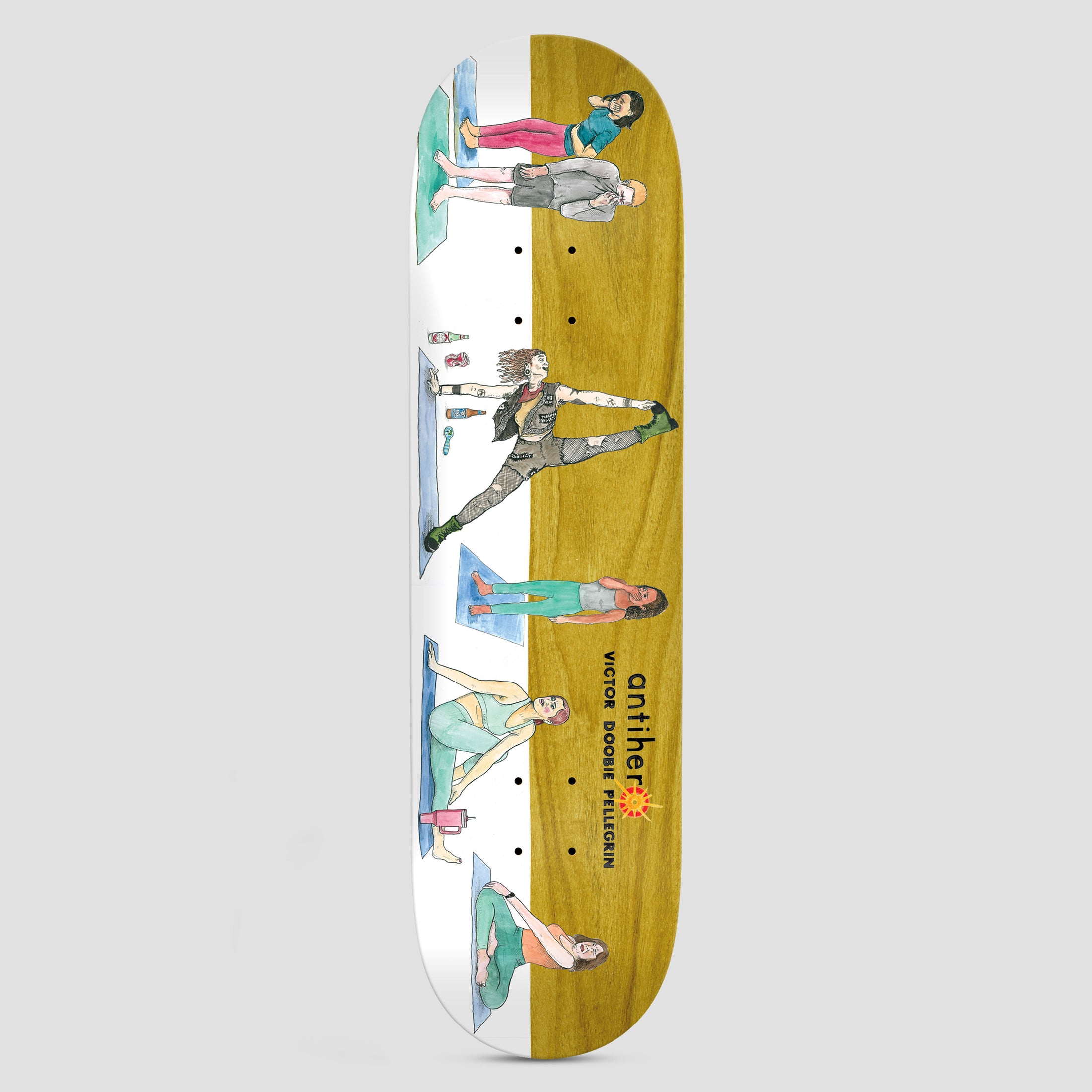 Anti Hero 8.69 Doobie I Farted In Yoga Class Skateboard Deck