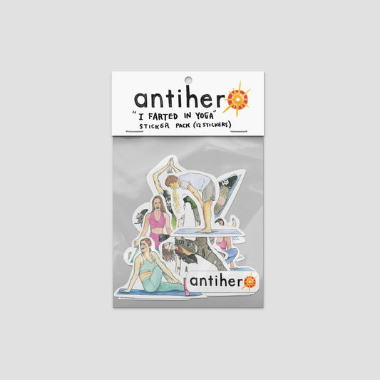 Anti Hero I Farted In Yoga Class Sticker Pack Multi
