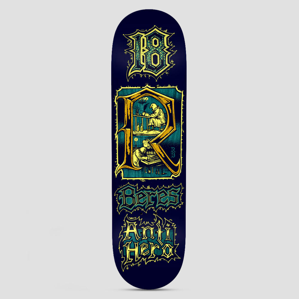 Anti Hero 8.5 Beres Medieval Skateboard Deck Navy