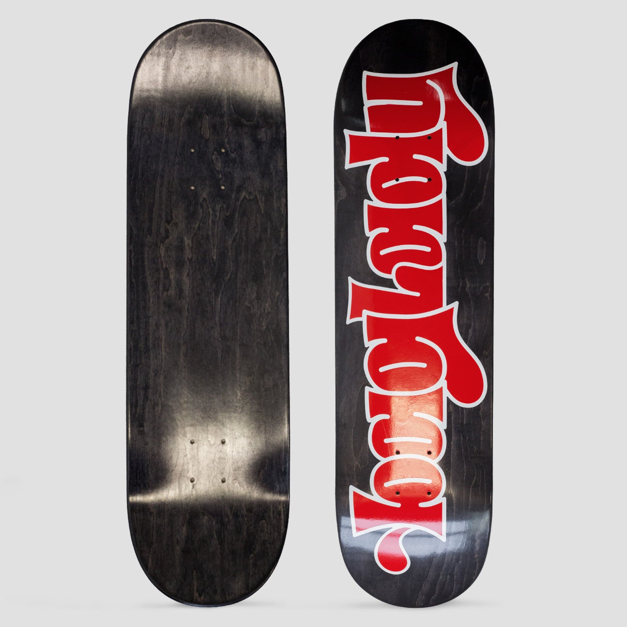 Baglady 8.25 Throw Up Logo Skateboard Deck Black