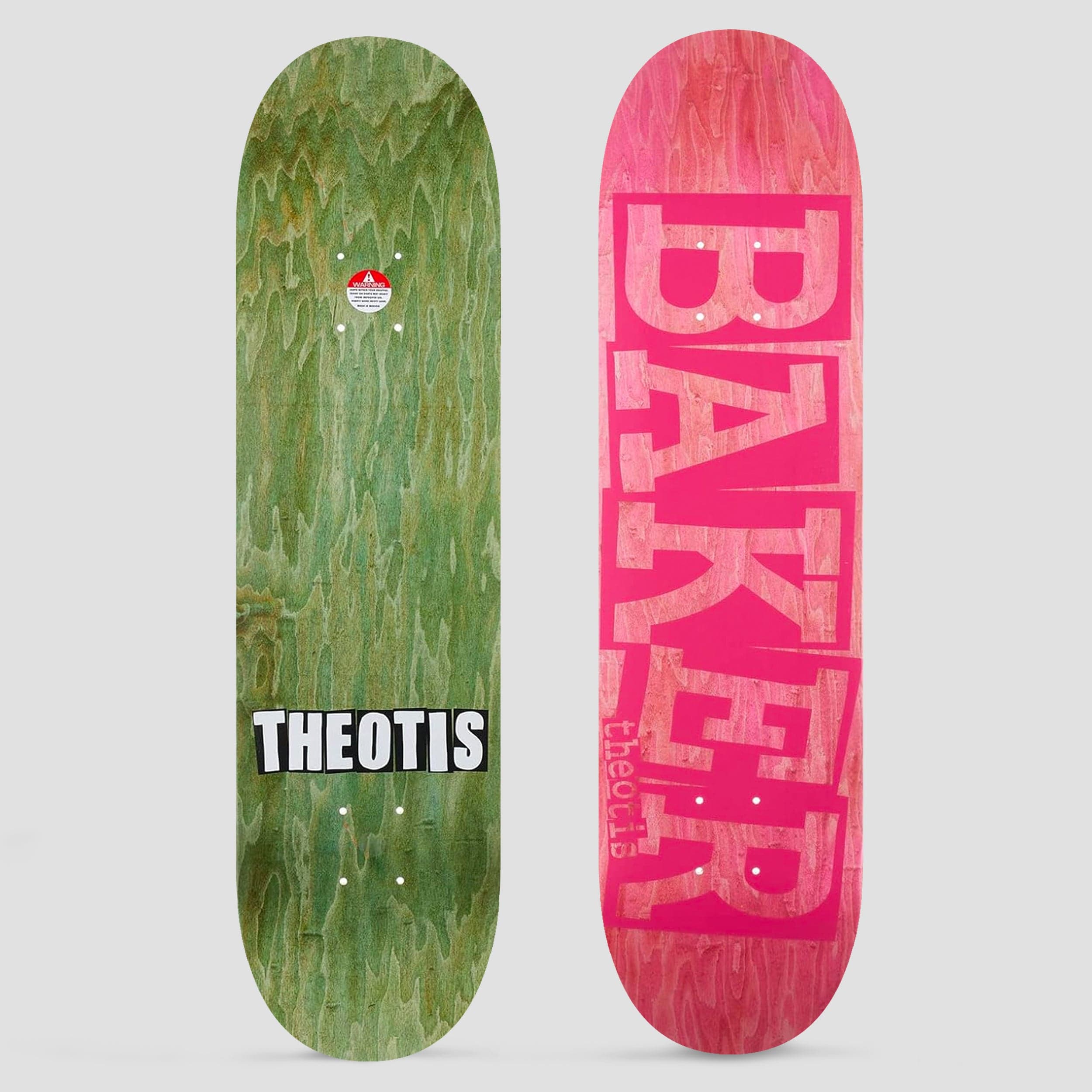 Baker 8.0 Theotis Beasley Ribbon Pink Veneer Skateboard Deck Pink