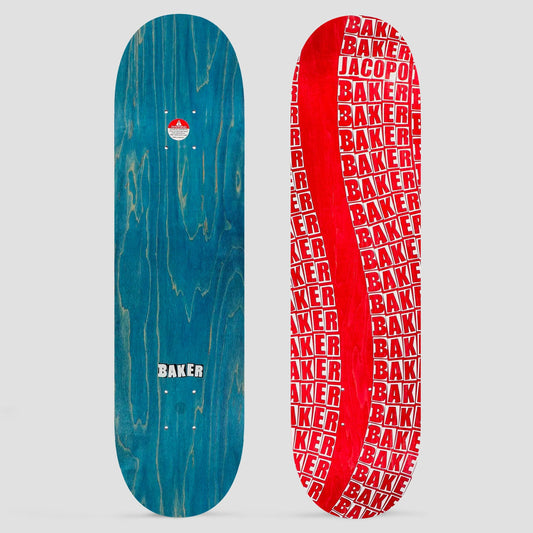 Baker 8.125 Jacopo Carozzi Wavy Red Skateboard Deck