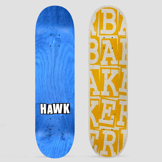 Baker 8.25 Riley Hawk Ribbon Stack B2 Shape Skateboard Deck Yellow