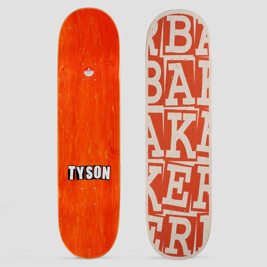 Baker 8.38 Tyson Ribbon Stack Rust B2 Shape Skateboard Deck