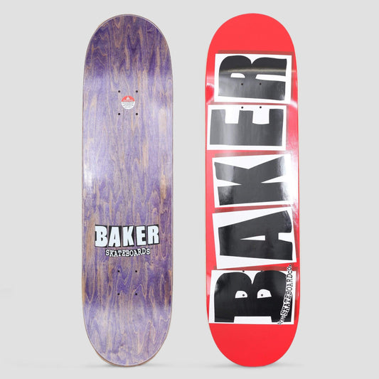 Baker 8.475 Brand Logo Skateboard Deck Red / Black / White