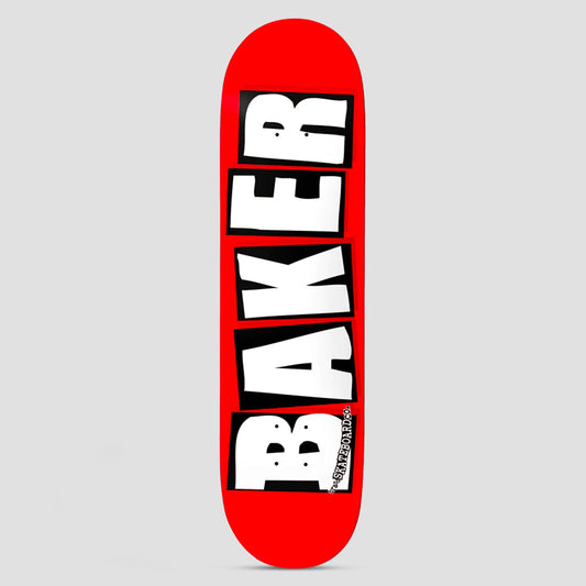 Baker 8.5 Brand Logo Skateboard Deck Red / White