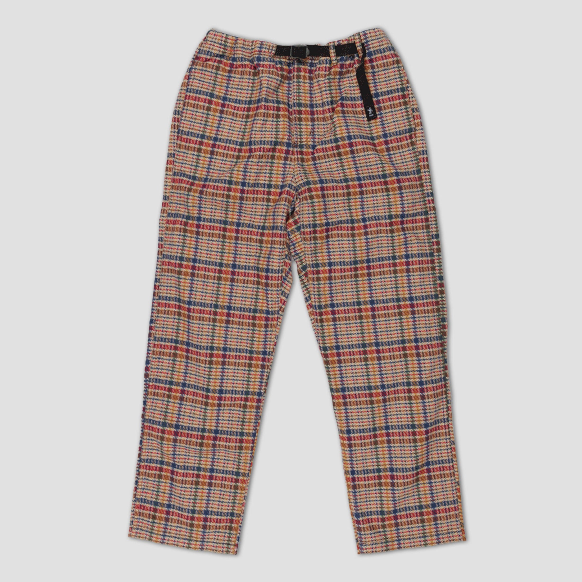 Dancer Belted Simple Pant Multi Check