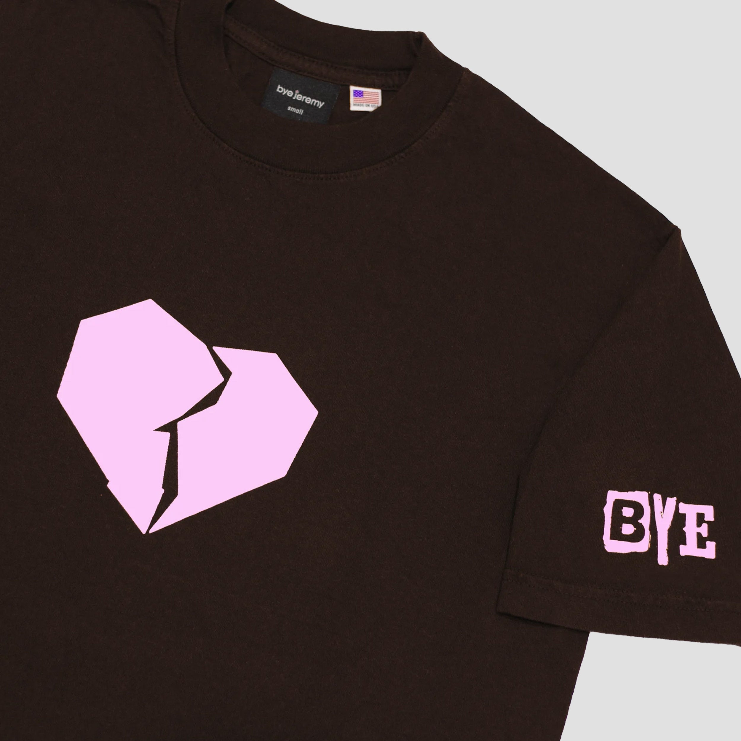 Bye Jeremy Brokenheart T-Shirt Brown – Slam City Skates