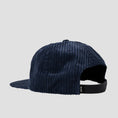 Load image into Gallery viewer, HUF Box Logo Cord 5 Panel Cap Navy
