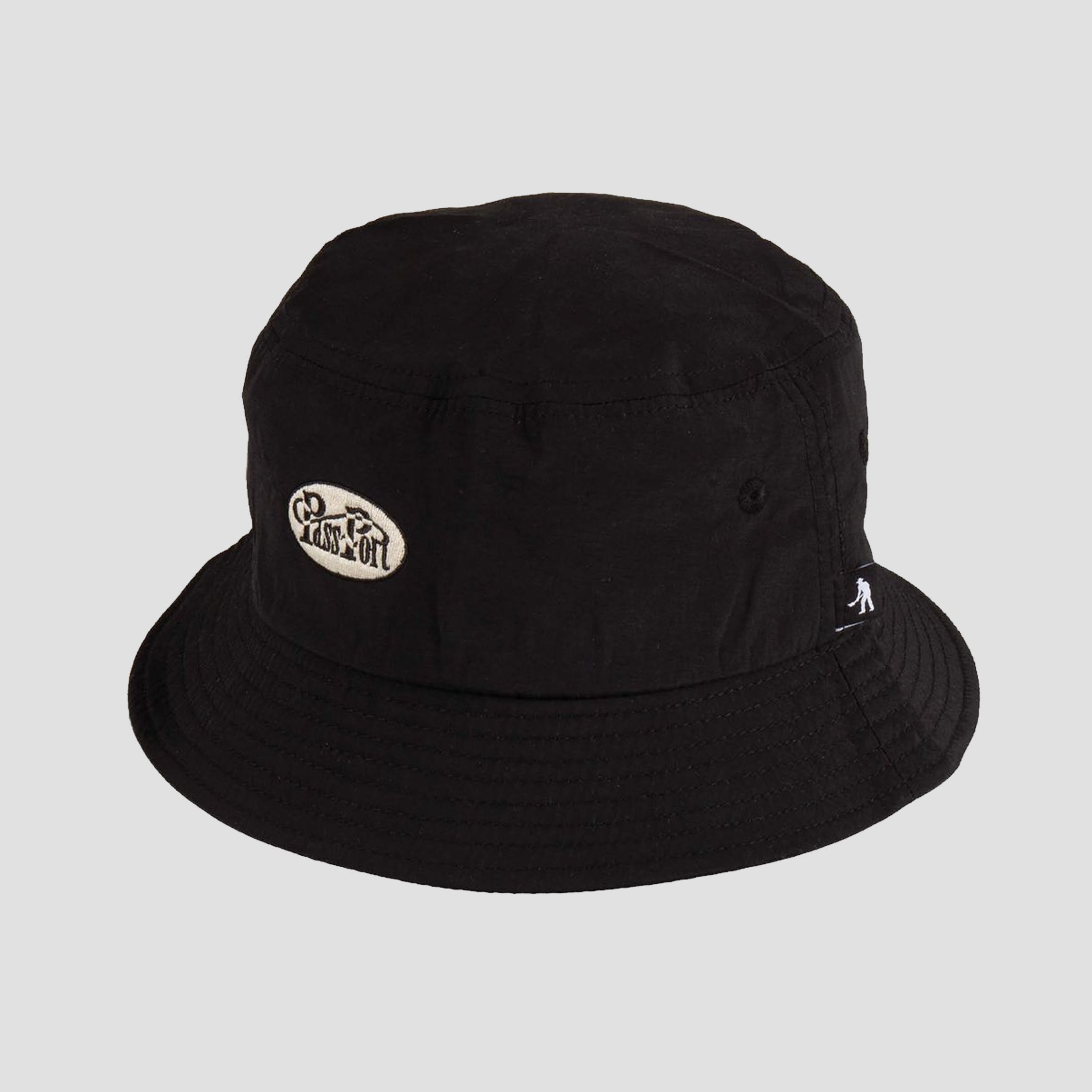 Passport Whip Logo Rpet Bucket Hat Black