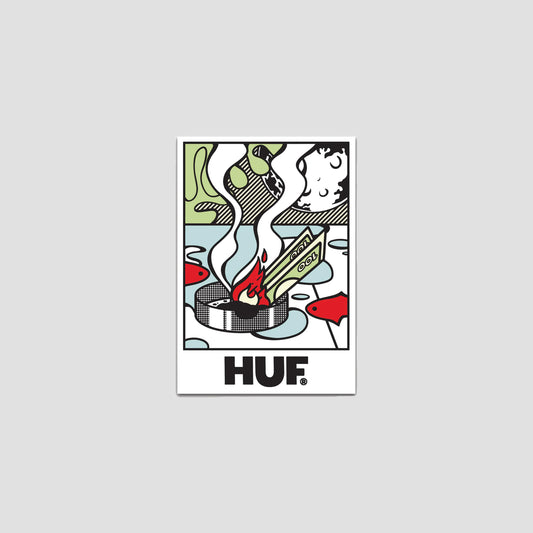 HUF Burning Away Sticker