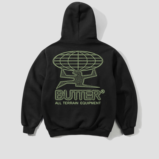 Butter Goods Terrain Pullover Hood Black