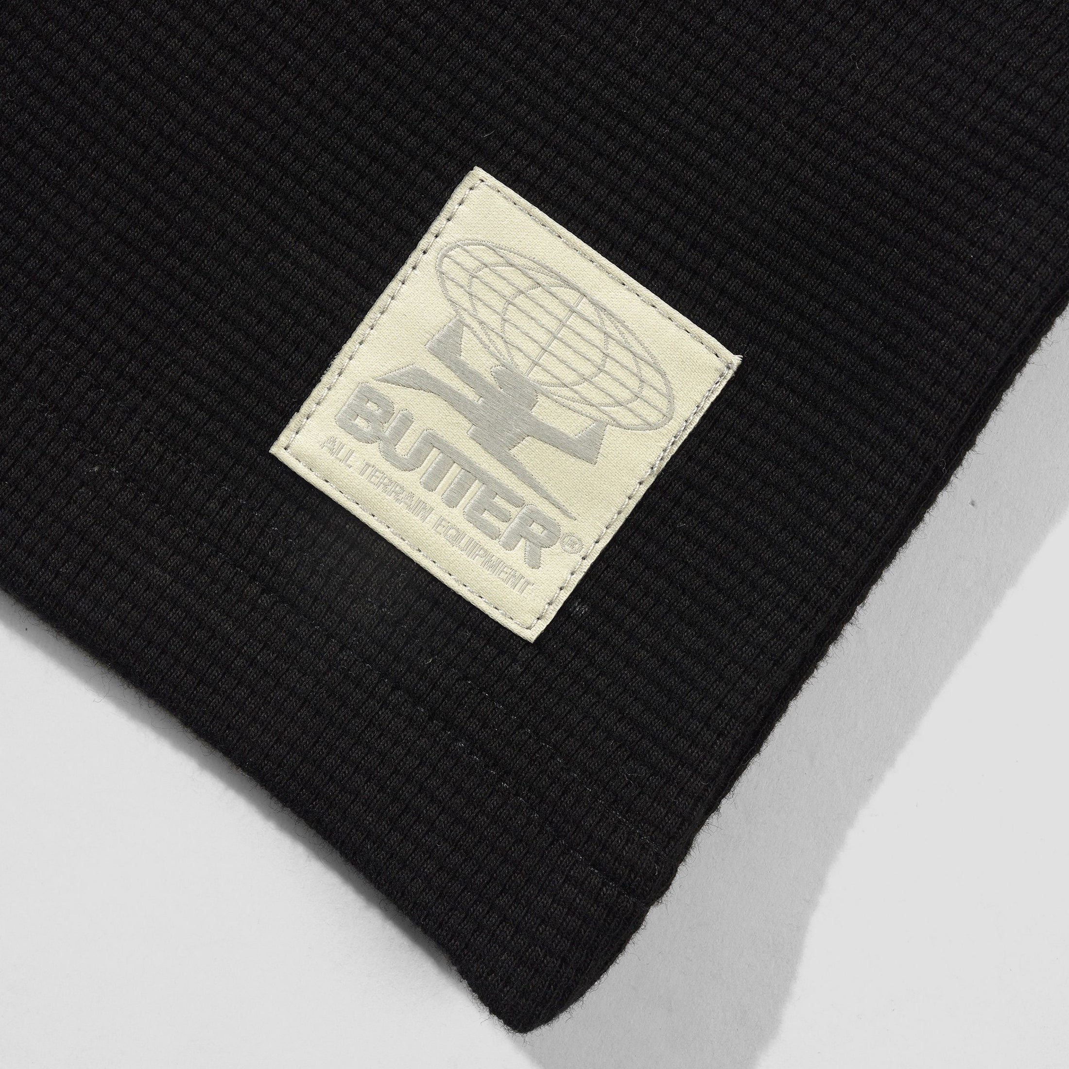 Butter Goods Waffle Longsleeve Top Black