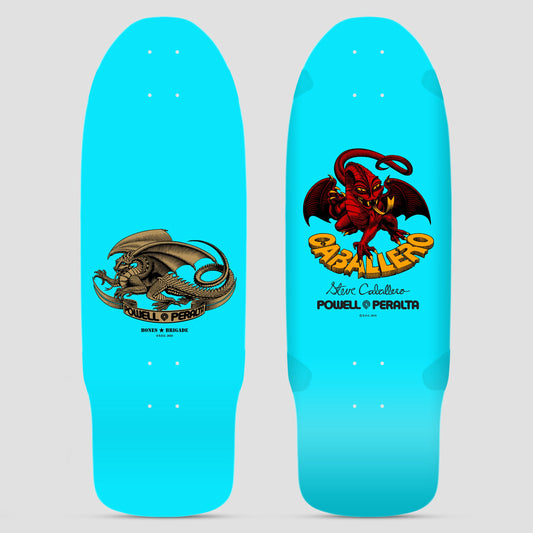 Powell Peralta 10.09 Steve Caballero Bones Brigade Series 15 Skateboard Deck Light Blue