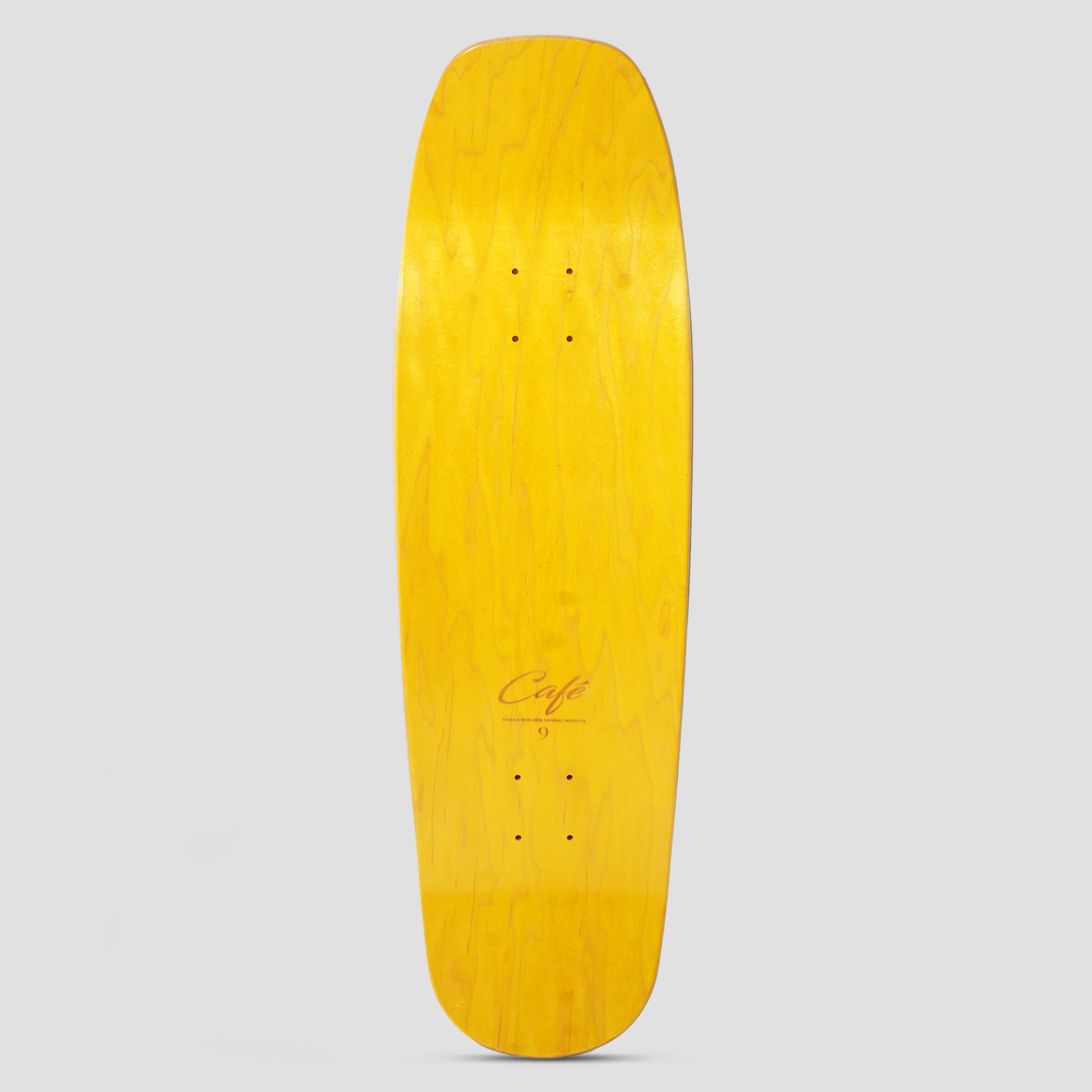 Skateboard Cafe 9.0 Brass Pub Cruiser Skateboard Deck