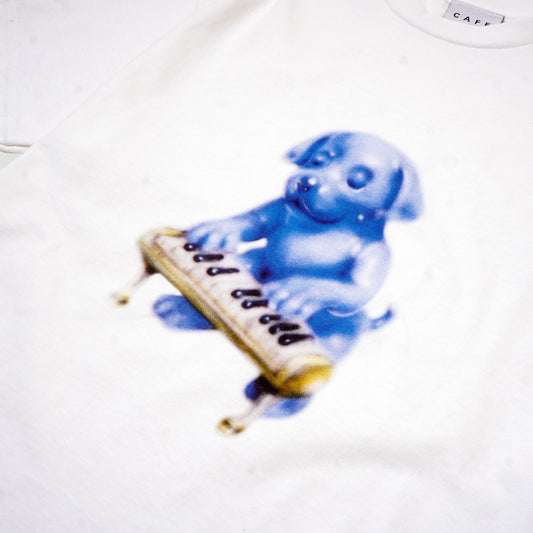 Skateboard Cafe Keyboard T-Shirt White