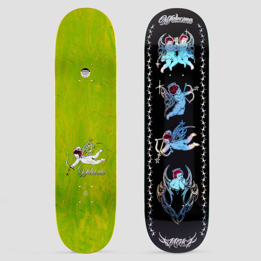 Welcome 8.38 Evan Mock Cherubs on Island Skateboard Deck Black / Prism Foil