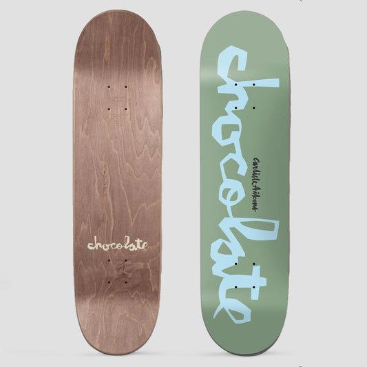 Chocolate 8.5 Carlisle Aikens Original Chunk Skateboard Deck Green