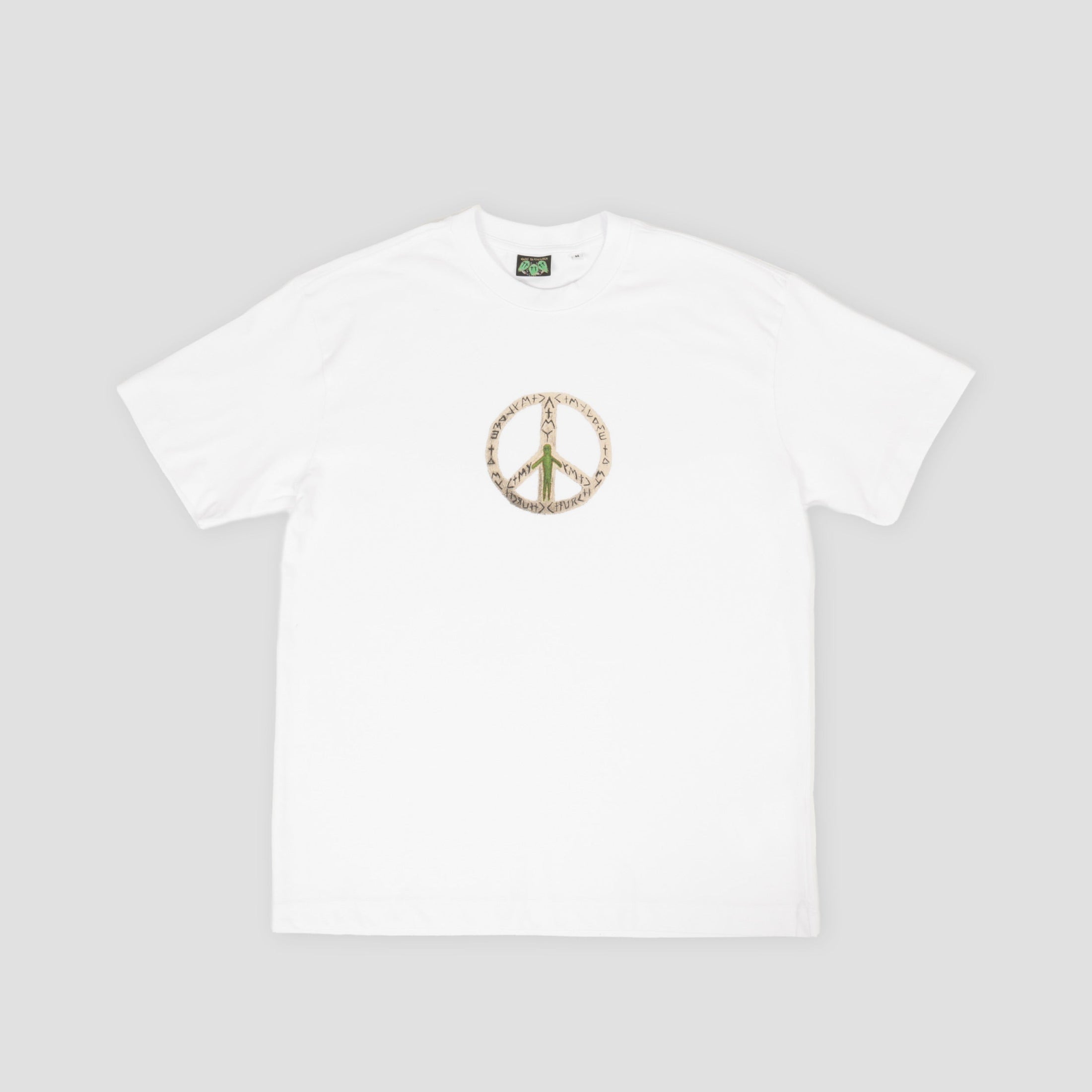 Come To My Church Alien Peace T-Shirt White