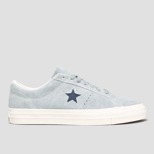Converse One Star Pro OX Shoes Tidepool Grey / Navy / Egret