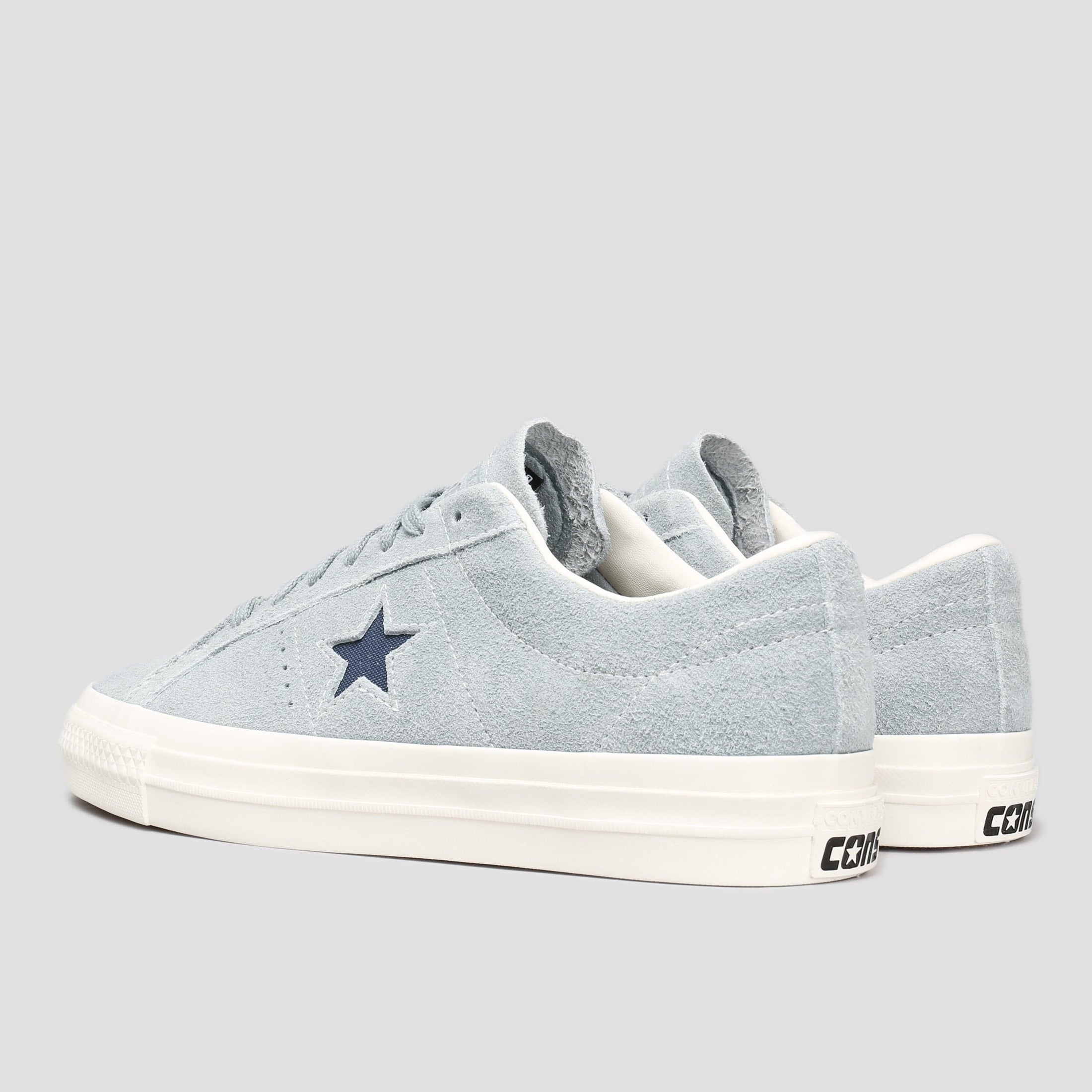 Converse One Star Pro OX Shoes Tidepool Grey / Navy / Egret