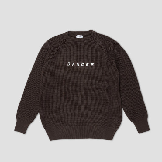 Dancer Logo Cotton Knit Brown