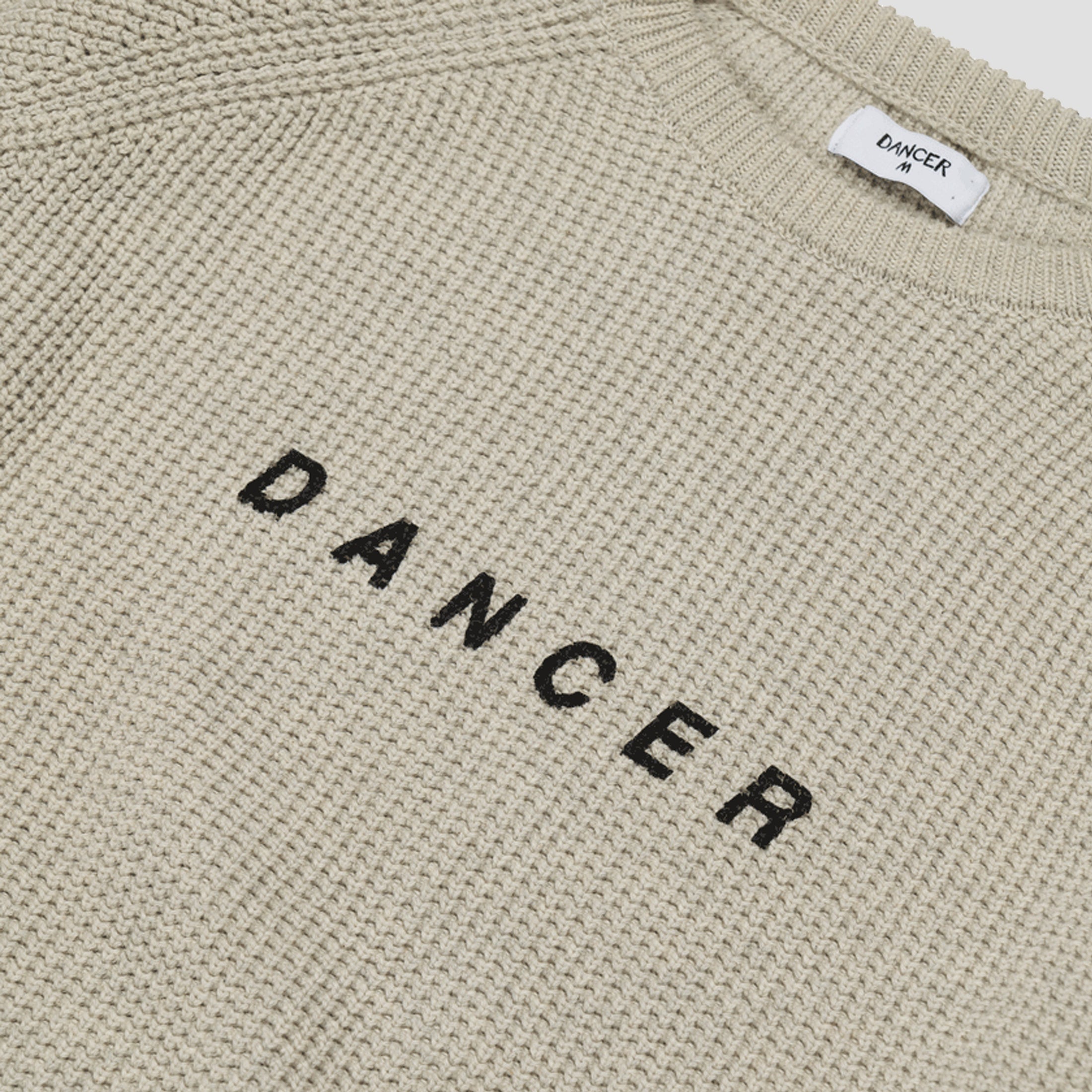 Dancer Logo Cotton Knit Cream