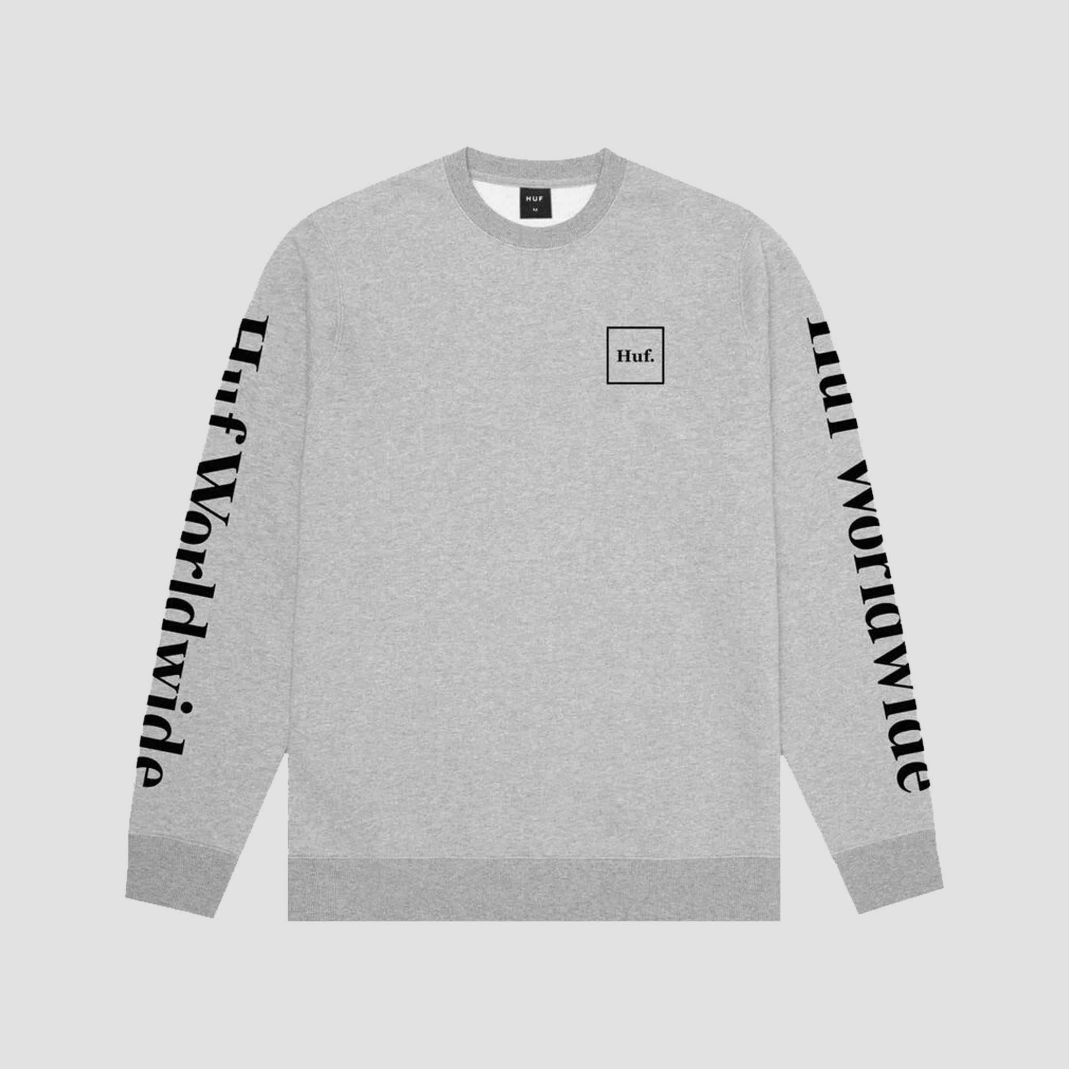 HUF Essentials Domestic Crew Grey Heather