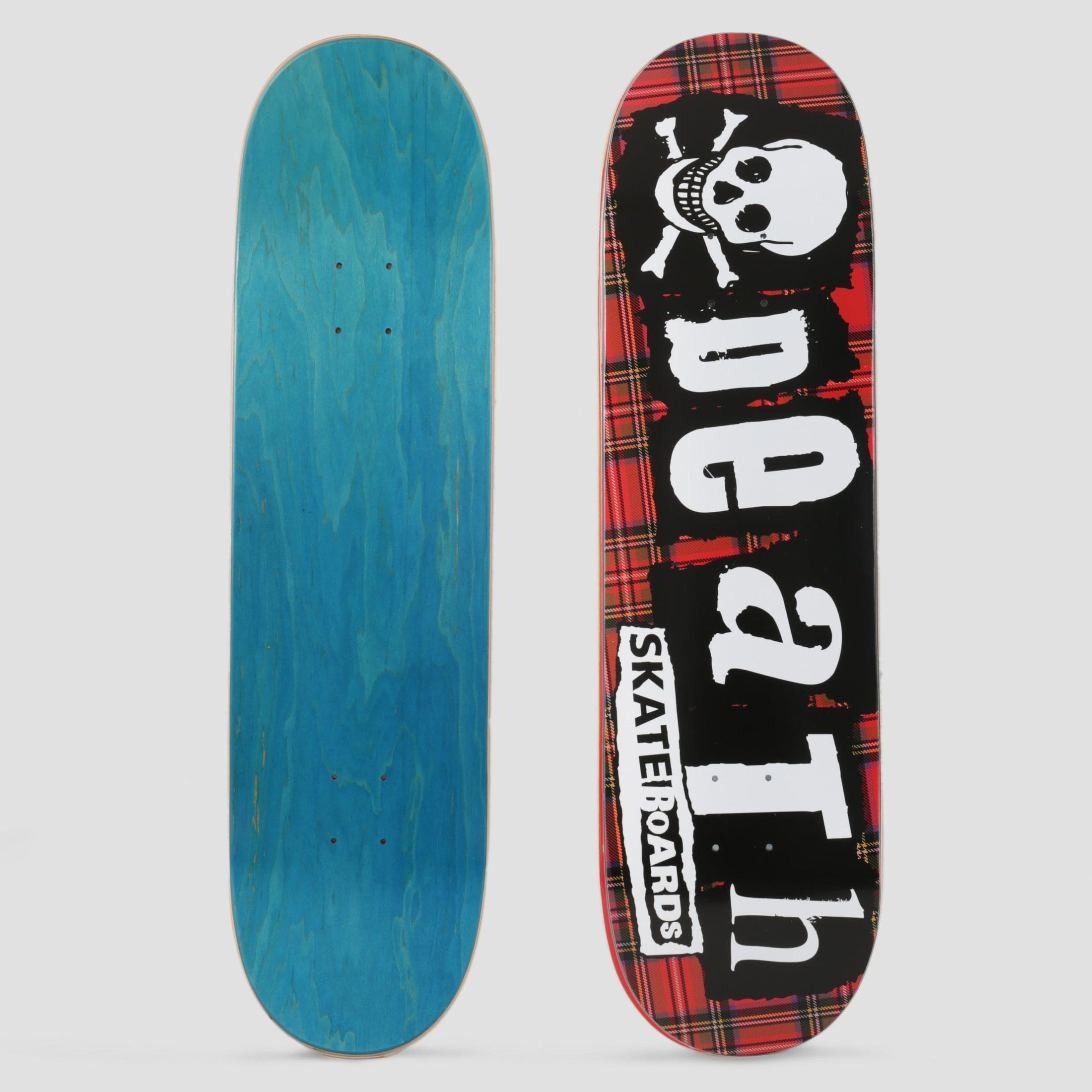 Death 8.5 Punk Tartan Skateboard Deck