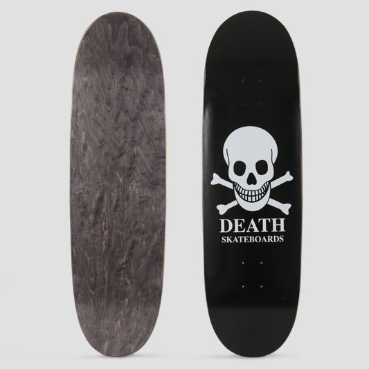 Death 9.1 OG Skull 90's Lozenge Shape Black Skateboard Deck