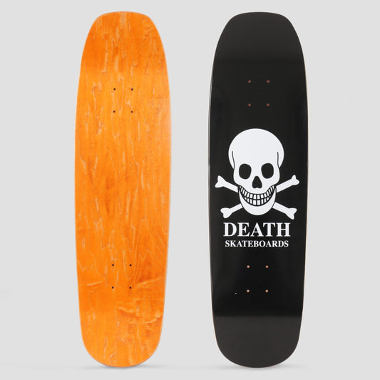 Death 9 OG Skull Pool Shape Black Skateboard Deck