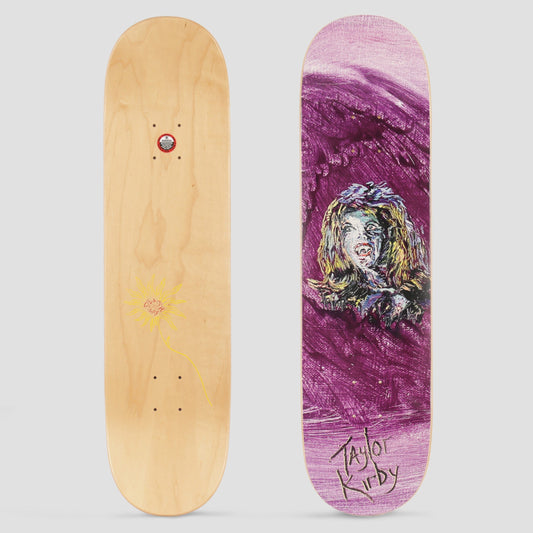 Deathwish 8.25 Taylor Kirby See the Moon Skateboard Deck Purple