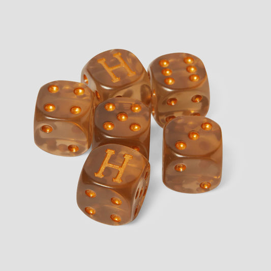 HUF Lux Dice Set Brown