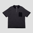 Load image into Gallery viewer, PassPort Drain Knit Shortsleeve Polo Tar Black
