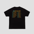 Load image into Gallery viewer, Quartersnacks Euro Tour T-Shirt Black
