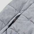 Load image into Gallery viewer, Bronze Faux Suede Puffer Jacket Grey
