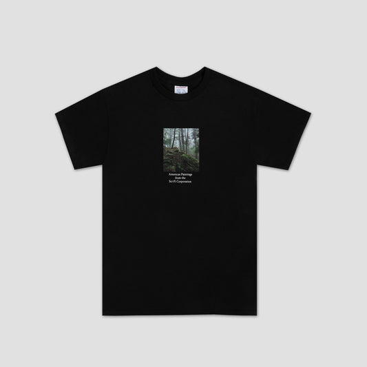 Sci-Fi Fantasy Forest T-Shirt Black
